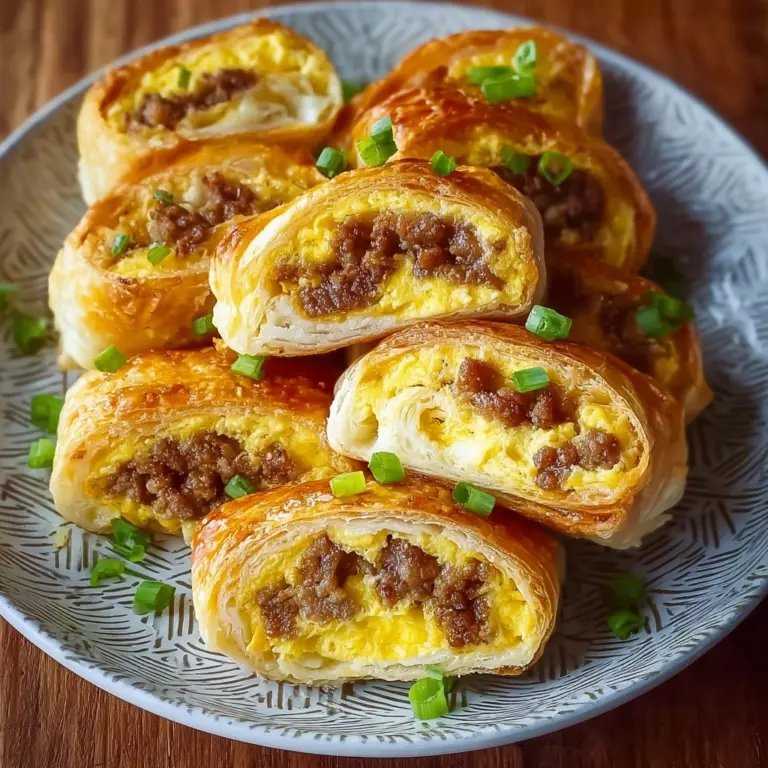 the best Sausage, Egg, and Cheese Breakfast Roll-Ups Recipe