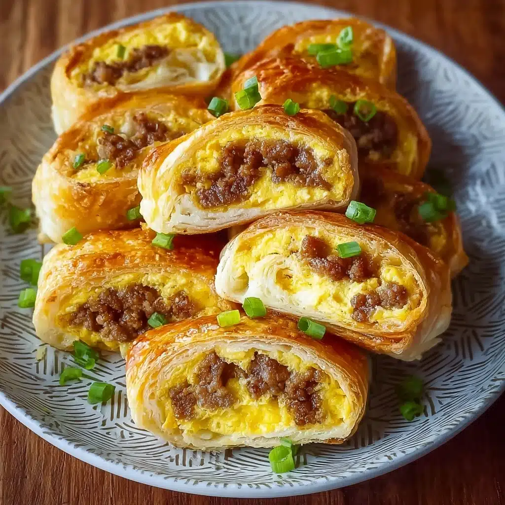 the best Sausage, Egg, and Cheese Breakfast Roll-Ups Recipe