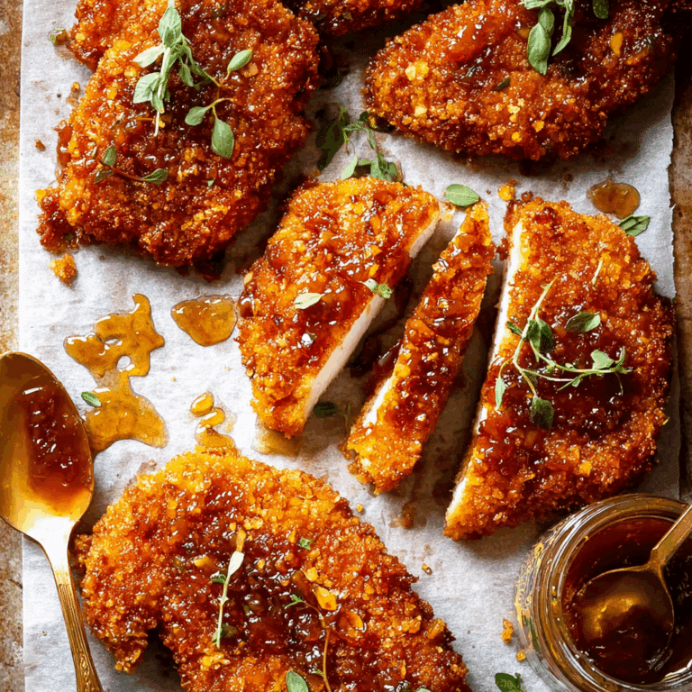 Baked Crunchy Hot Honey Chicken Recipe