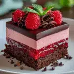 Indulge in Heavenly Raspberry Chocolate Mousse Cake Recipe