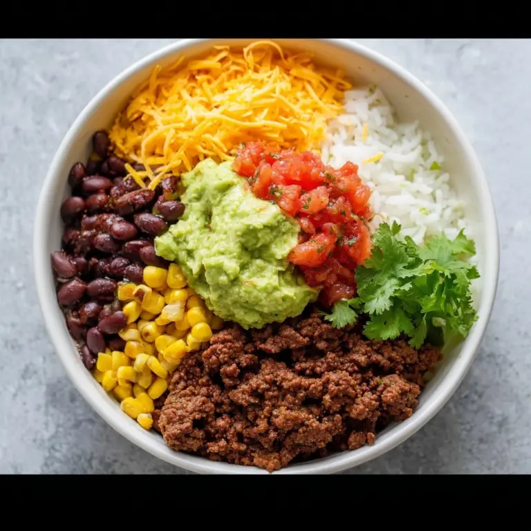 Ground Beef Burrito Bowl Recipe