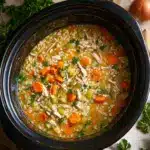 Slow Cooker Chicken and Rice Soup Recipe