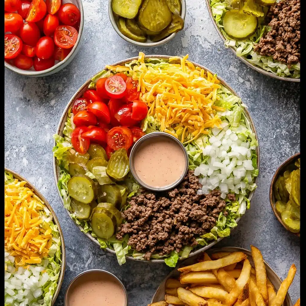 Big Mac Burger Salad Bowl Recipe - Recipe Image