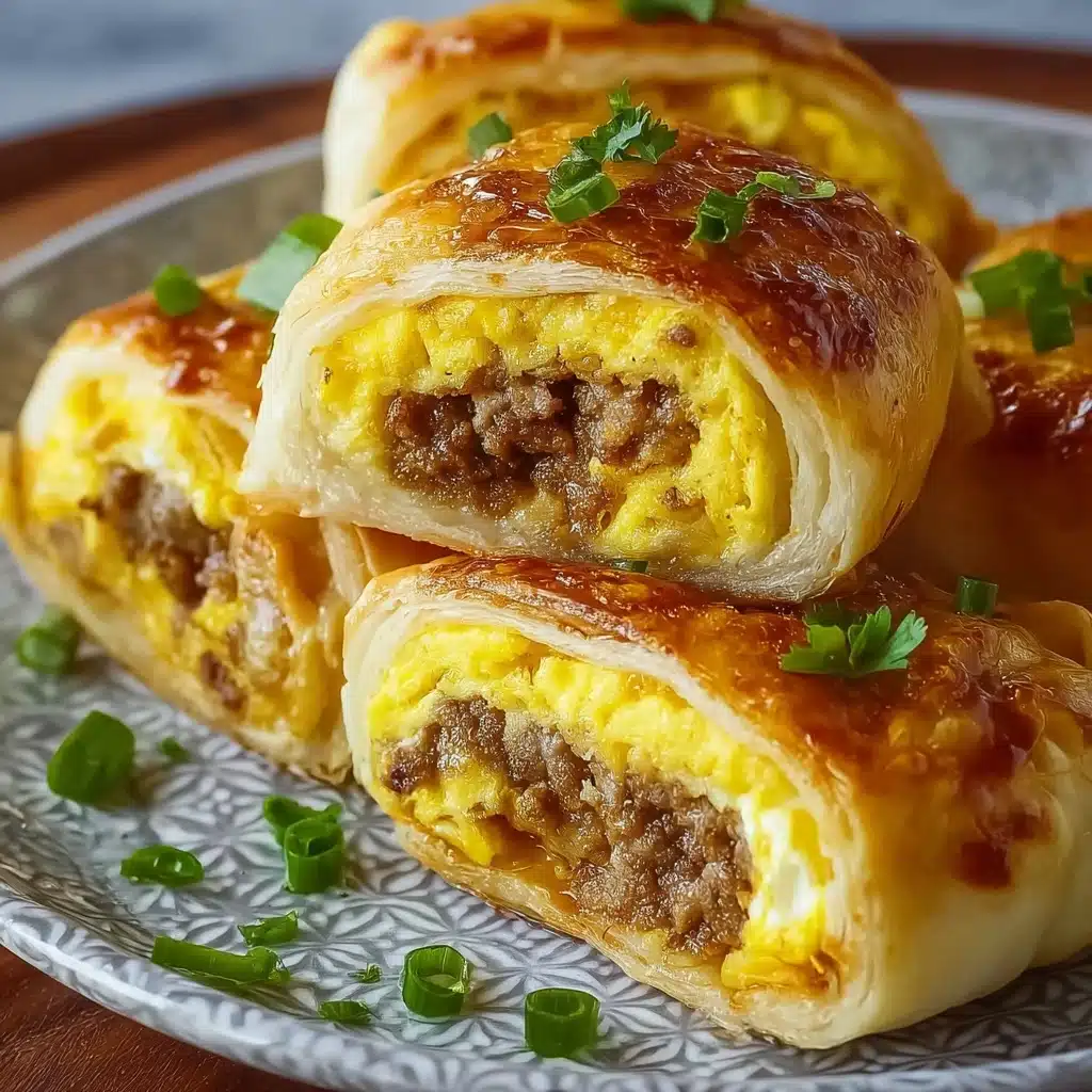 the best Sausage, Egg, and Cheese Breakfast Roll-Ups Recipe - Recipe Image
