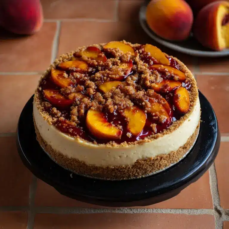 Peach Cobbler Cheesecake Recipe