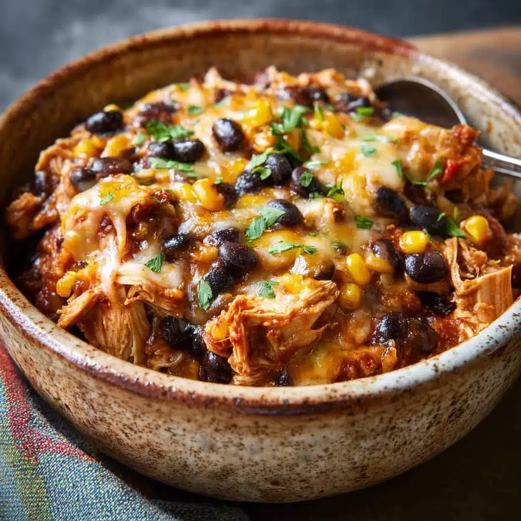 Crockpot Chicken Enchilada Casserole Recipe - Recipe Image
