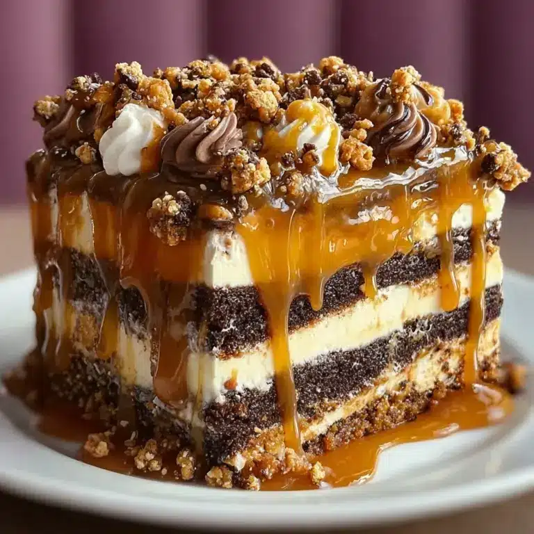 Caramel Toffee Crunch Cake Recipe
