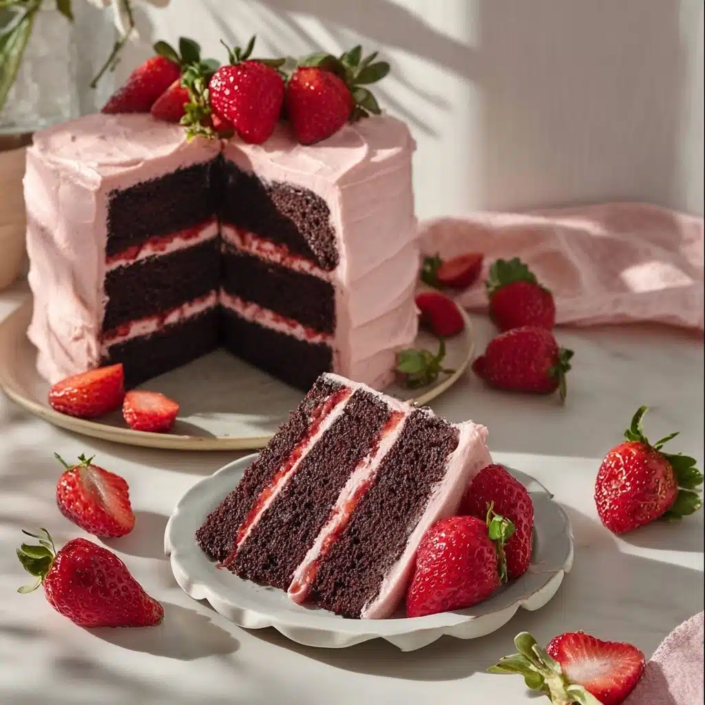 Strawberry Chocolate Cake Recipe - Recipe Image
