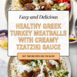 Healthy Greek Turkey Meatballs With Tzatziki Recipe