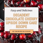 Chocolate Cherry Upside Down Cake Recipe