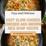 Slow Cooker Chicken and Rice Soup Recipe