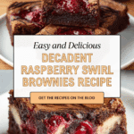 Decadent Raspberry Swirl Brownies Recipe