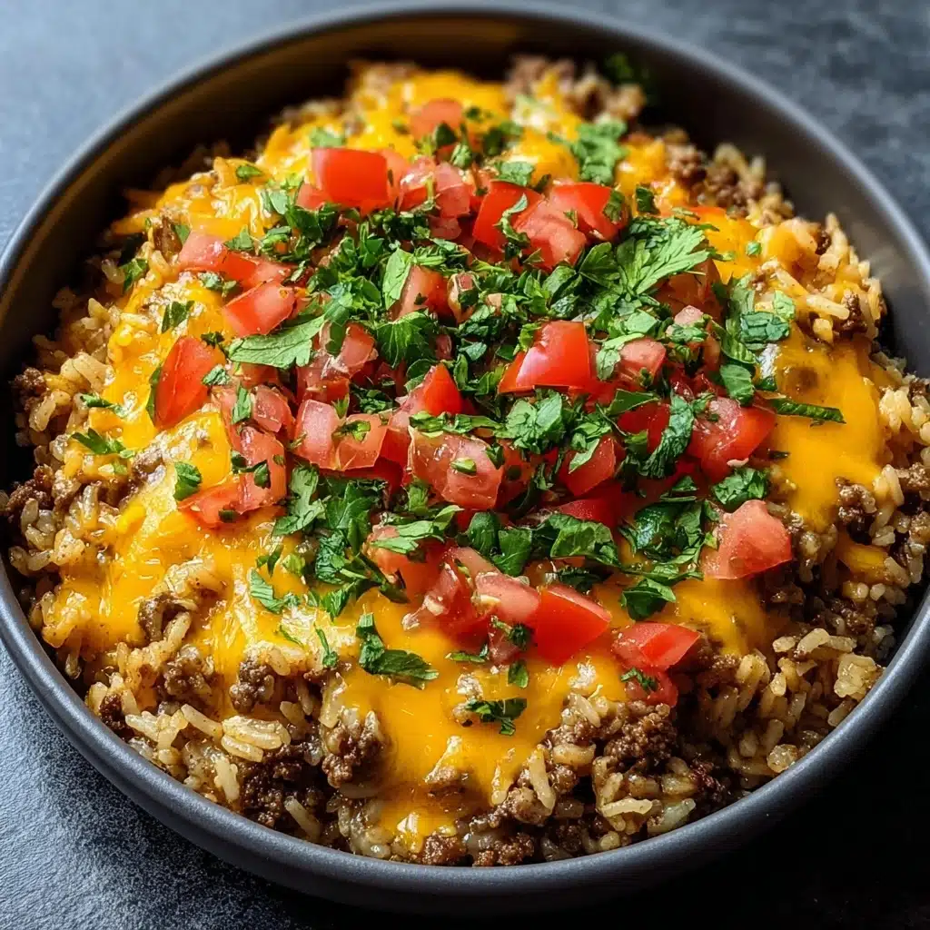 Cheesy Taco Rice (One-Pan Recipe) Recipe - Recipe Image