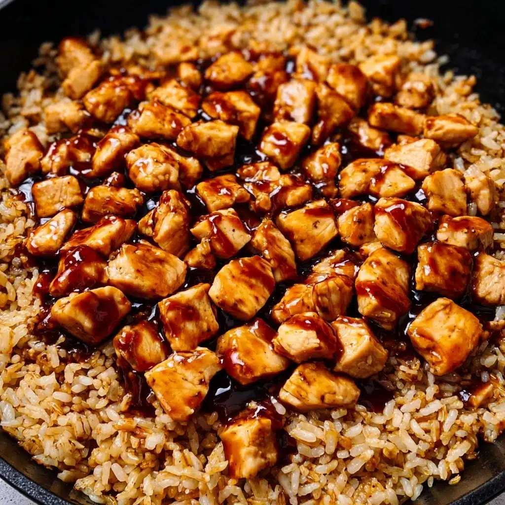 One-Pan Honey BBQ Chicken Rice Recipe