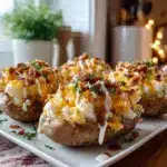 Irresistible Crack Chicken Stuffed Baked Potatoes Recipe