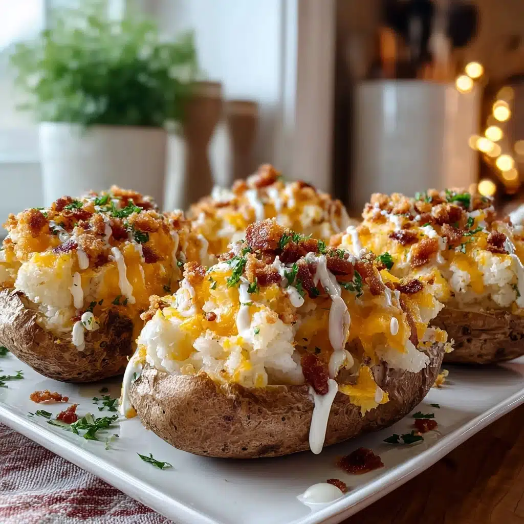 Irresistible Crack Chicken Stuffed Baked Potatoes Recipe