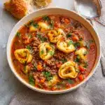 Autumn Tortellini Soup with Sausage Recipe