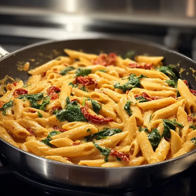 One-Pot Spinach Tomato Pasta Recipe