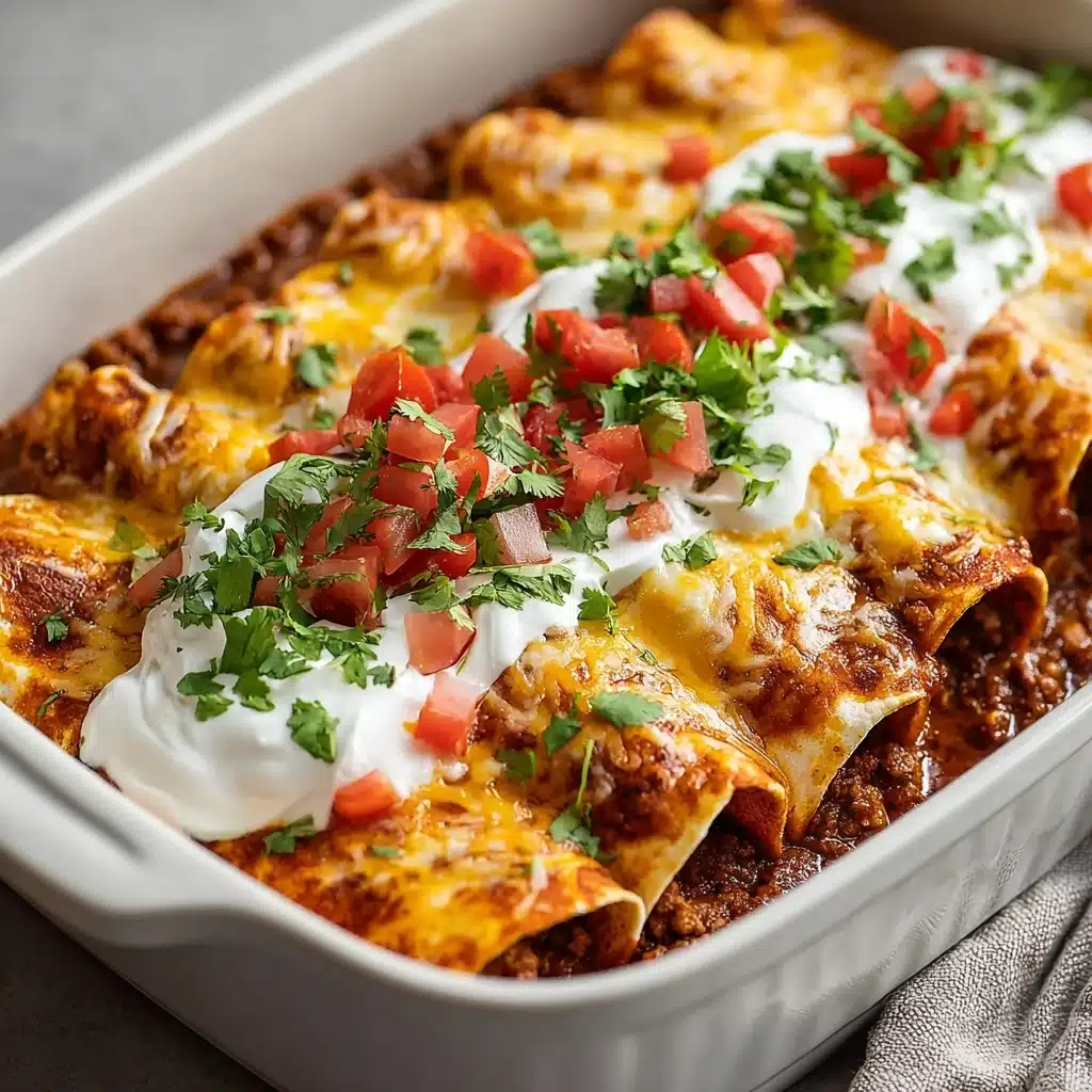 Easy Ground Beef Enchiladas Recipe - Recipe Image