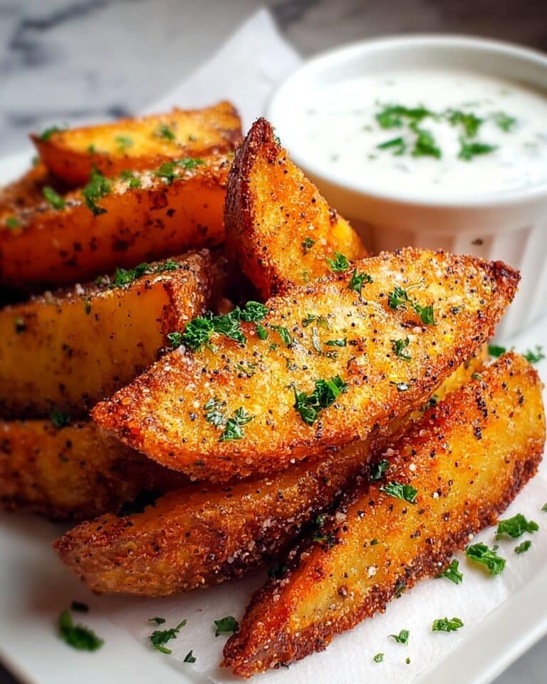 Crispy Oven-Baked Potato Wedges Recipe