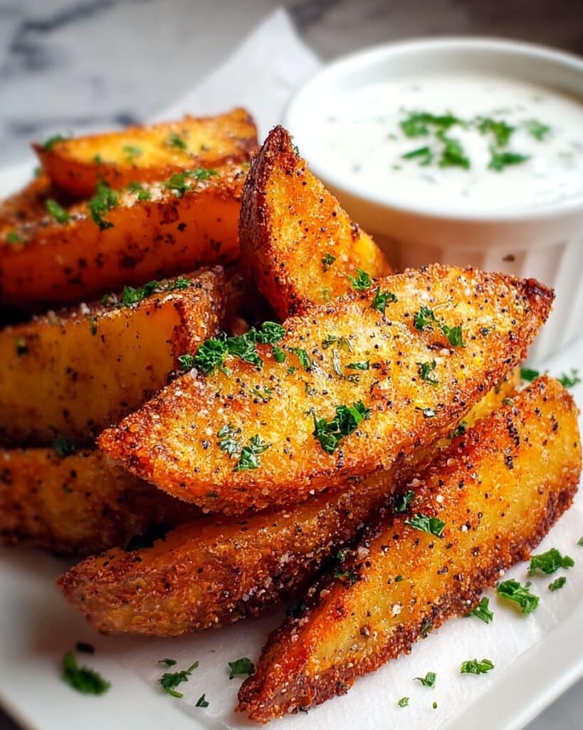Crispy Oven-Baked Potato Wedges Recipe