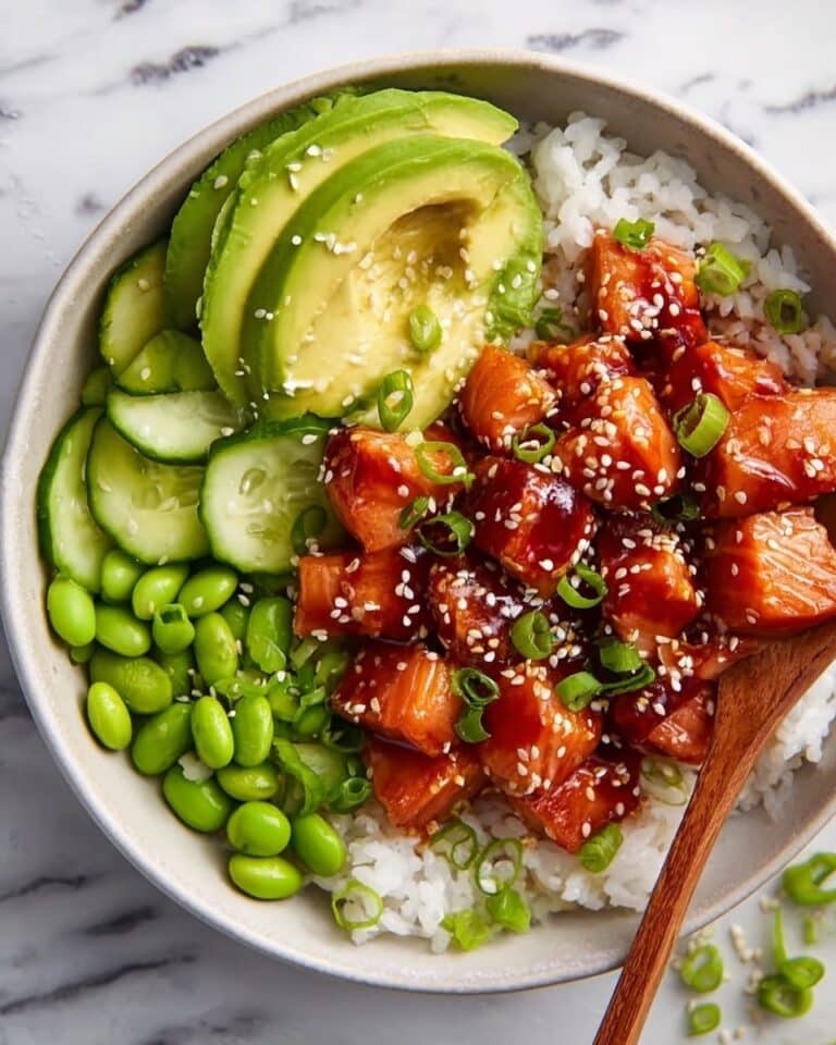 Honey Sriracha Salmon Bowls Recipe