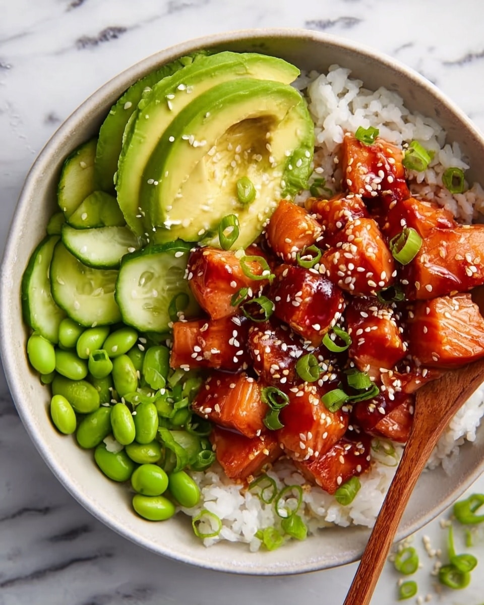 Honey Sriracha Salmon Bowls Recipe
