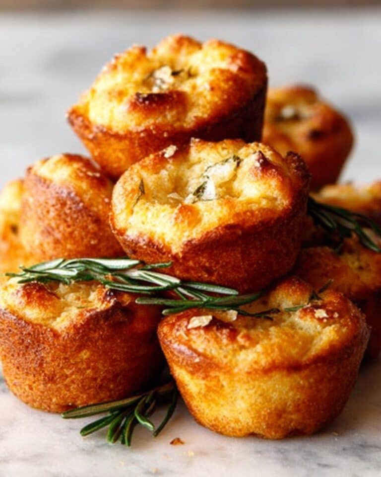 Golden Crust Garlic Focaccia Muffins Recipe