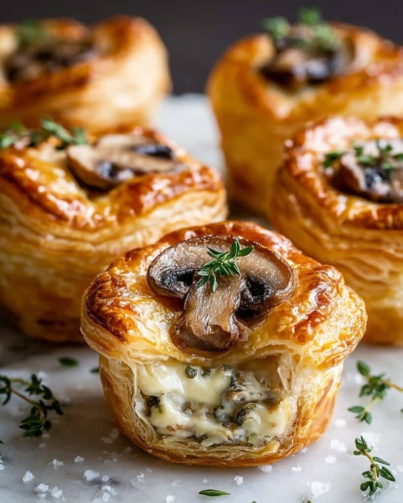 Mini Mushroom & Gruyère Pot Pies | Savory Individual Bakes Recipe