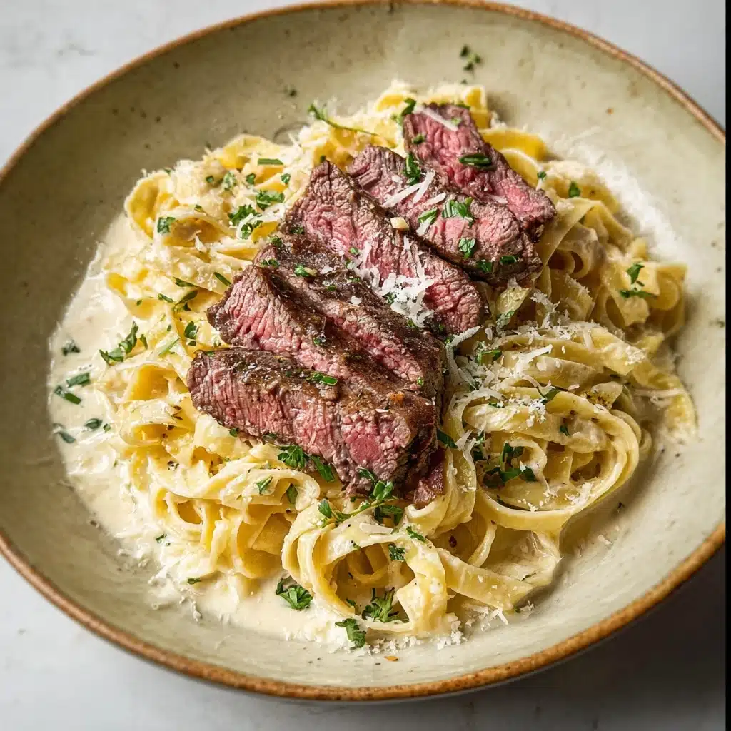 Steak Alfredo Recipe - Recipe Image