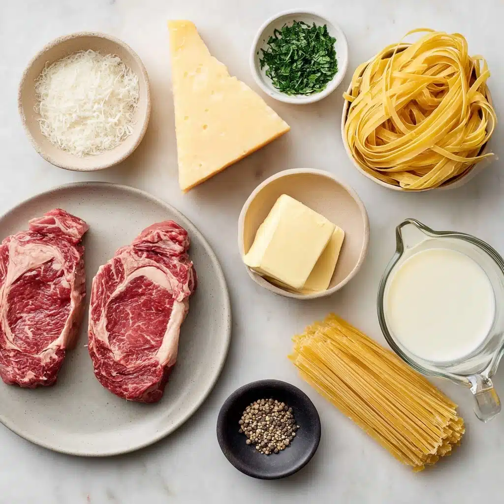 Steak Alfredo Recipe - Recipe Image