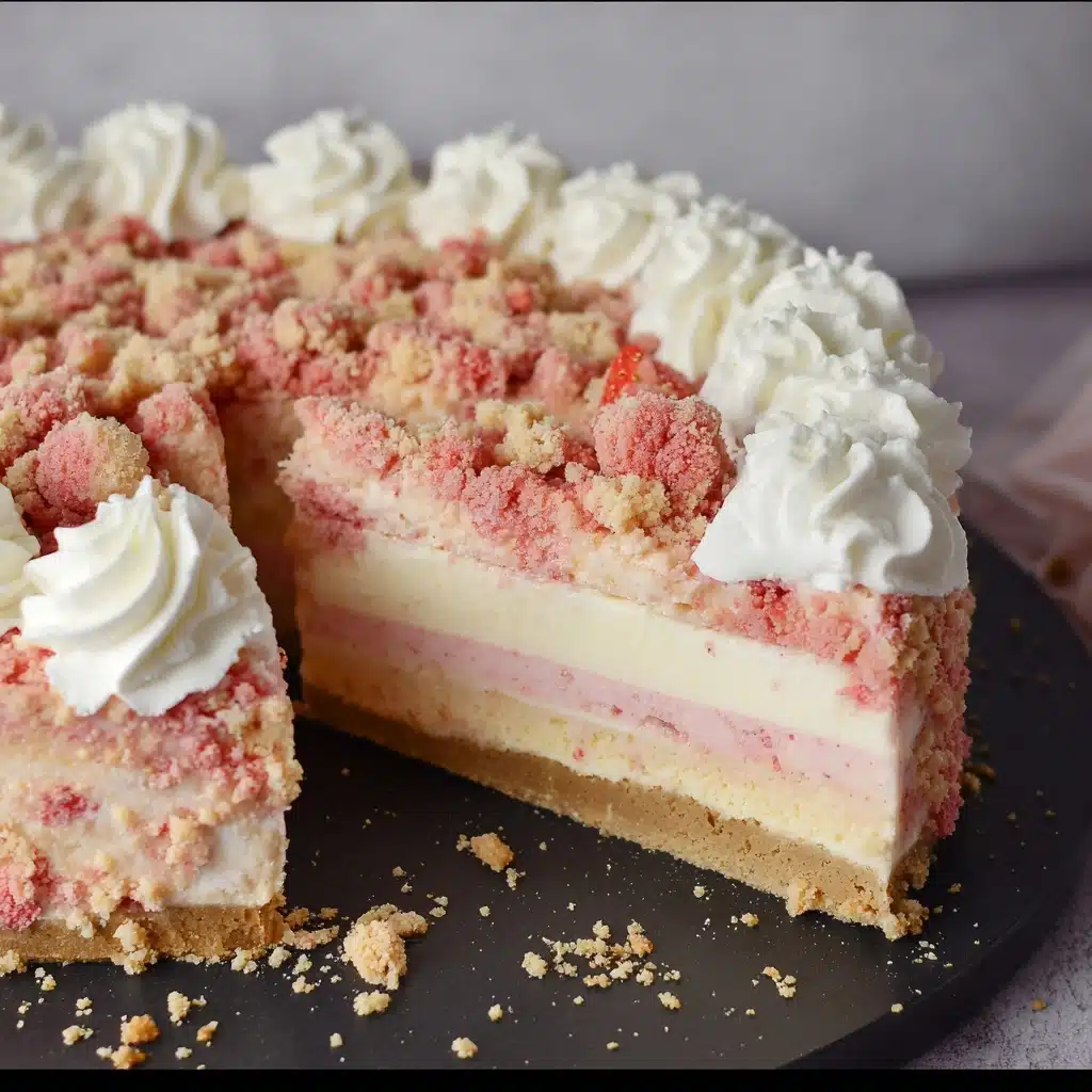 Strawberry Crunch Cheesecake Recipe - Recipe Image