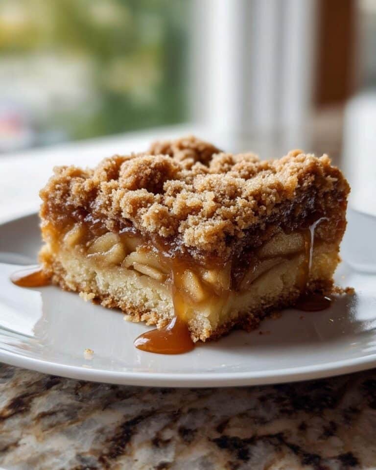 Salted Caramel Apple Crumble Bars Recipe