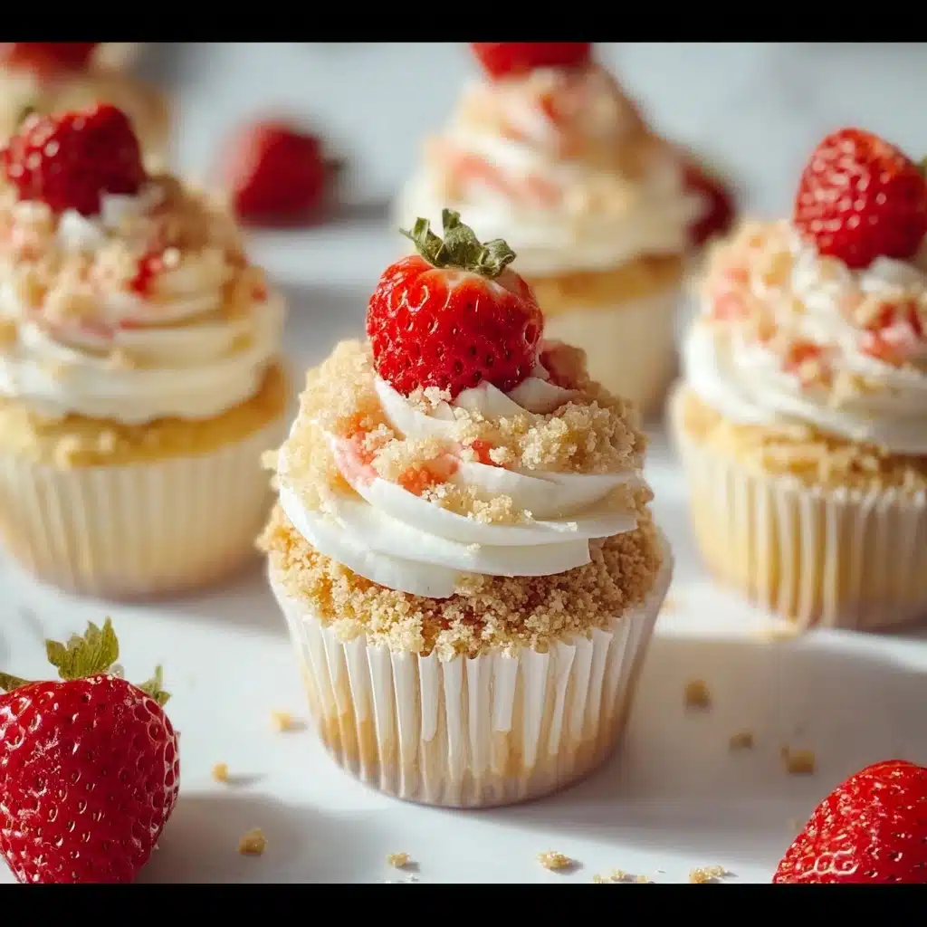 Strawberry Crunch Cupcakes Recipe - Recipe Image