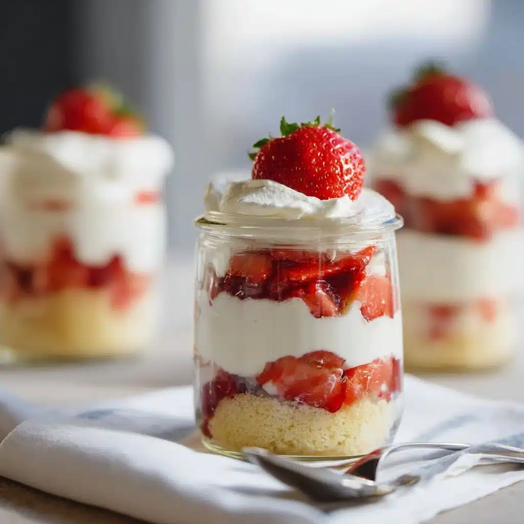 Easy Strawberry Shortcake Trifles Recipe - Recipe Image