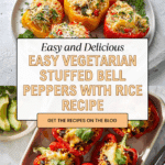 Easy Vegetarian Stuffed Bell Peppers with Rice Recipe