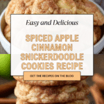 Spiced Apple Cinnamon Snickerdoodle Cookies Recipe