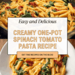 One-Pot Spinach Tomato Pasta Recipe