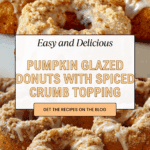 Pumpkin Glazed Donuts with Crumb Topping Recipe