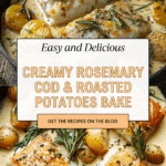 the best Cod & Potatoes in Rosemary Cream Sauce