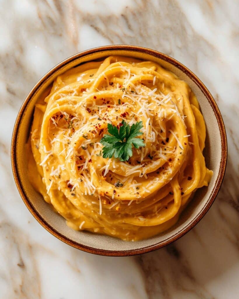 Easy Creamy Pumpkin Alfredo Pasta Recipe