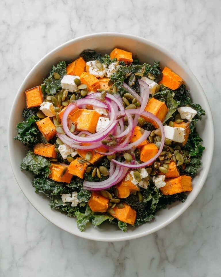 Kale Sweet Potato Salad with Feta Recipe
