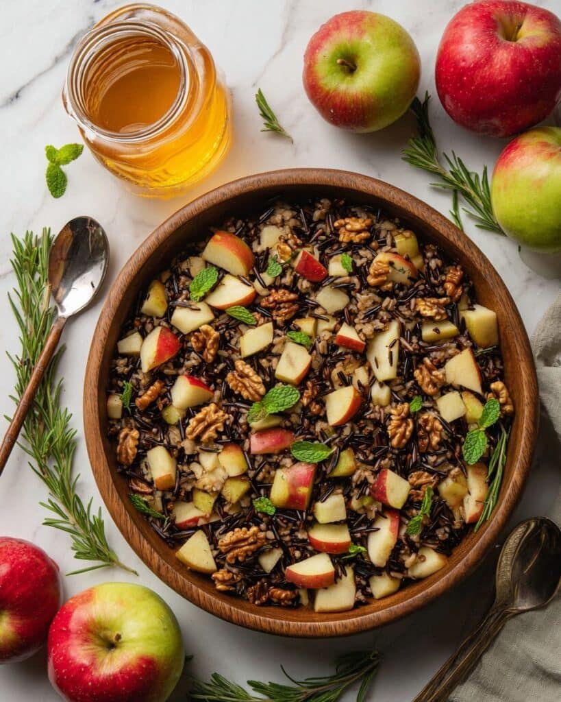 Apple Walnut Wild Rice Salad Recipe