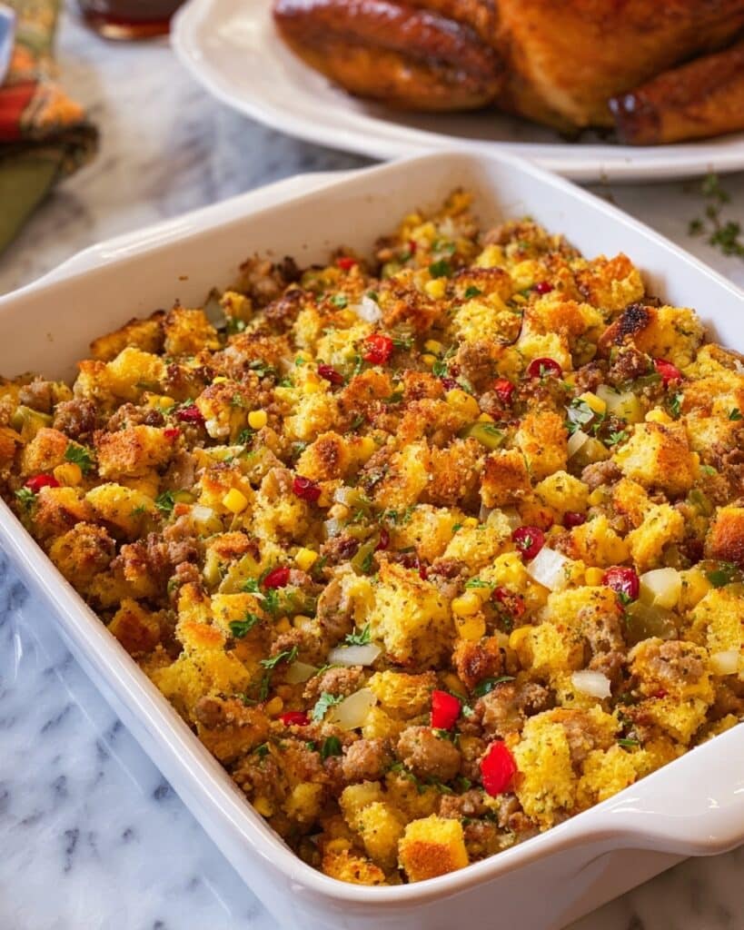 Peruvian Stuffing With Olives and Aji Amarillo Peppers Recipe
