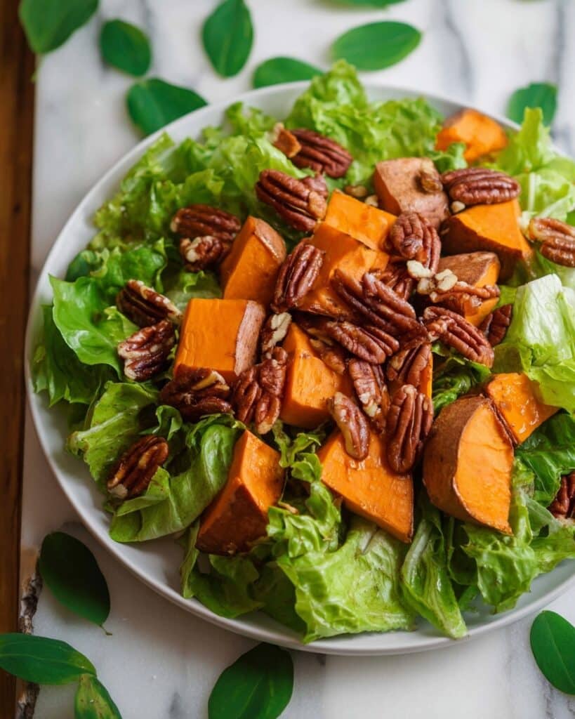 Roasted Sweet Potato and Pecan Salad Recipe