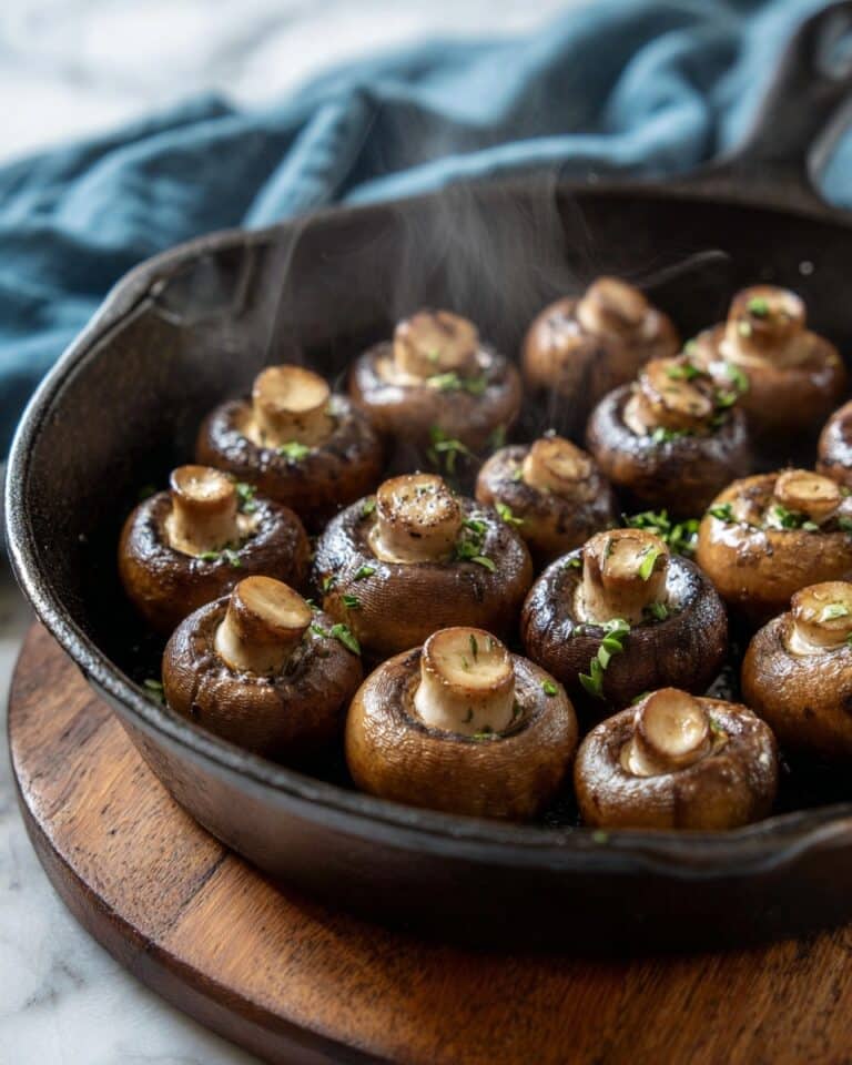 Roasted Garlic and Herb Mushrooms Recipe