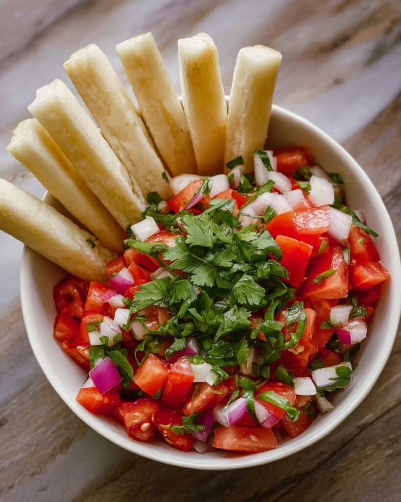 Salsa with Jicama Sticks Recipe
