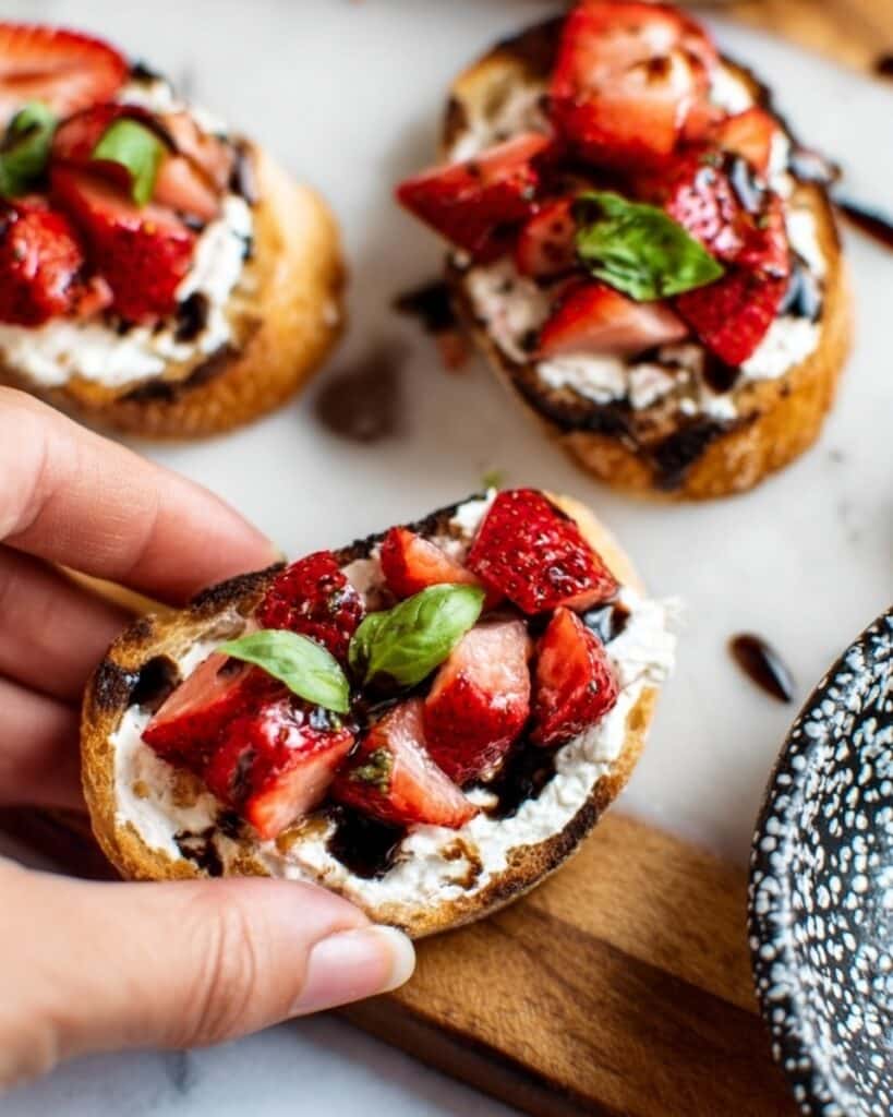 Strawberry Goat Cheese Bruschetta Recipe
