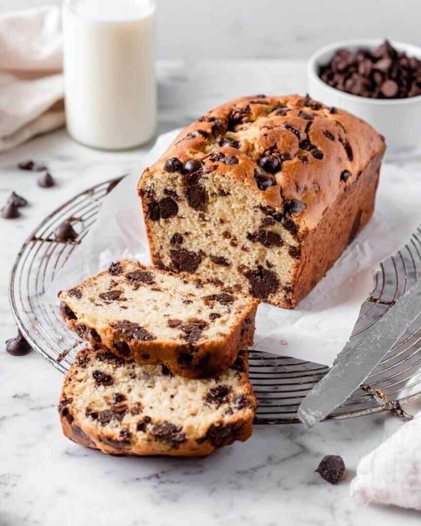 Sourdough Discard Banana Bread with Chocolate Chips Recipe