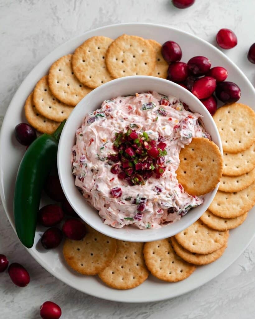 Cranberry Jalapeño Cream Cheese Dip Recipe
